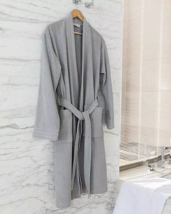 Stripe Kimono Unisex Bathrobe