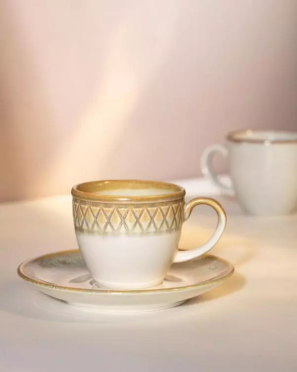 Antique  4-Piece Coffee Cup Set