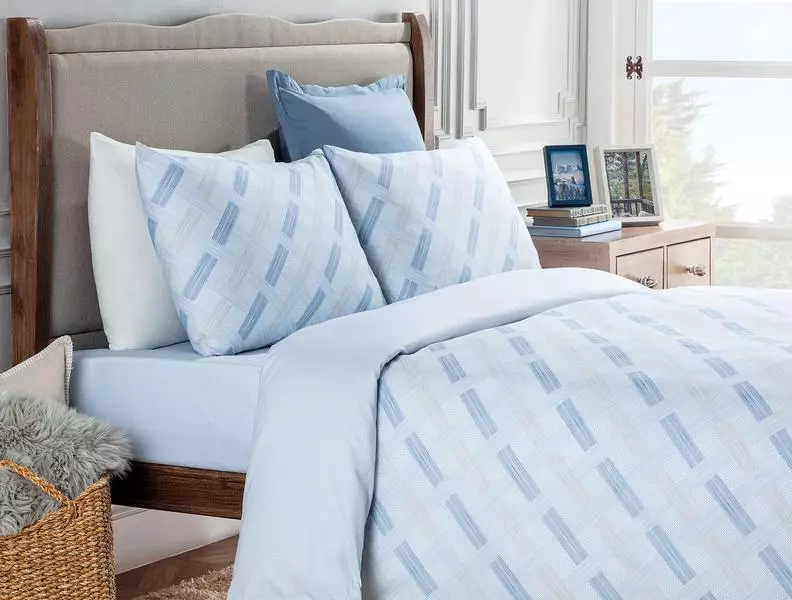 Deene Double Size Duvet Cover Set - Ranforce Patterned