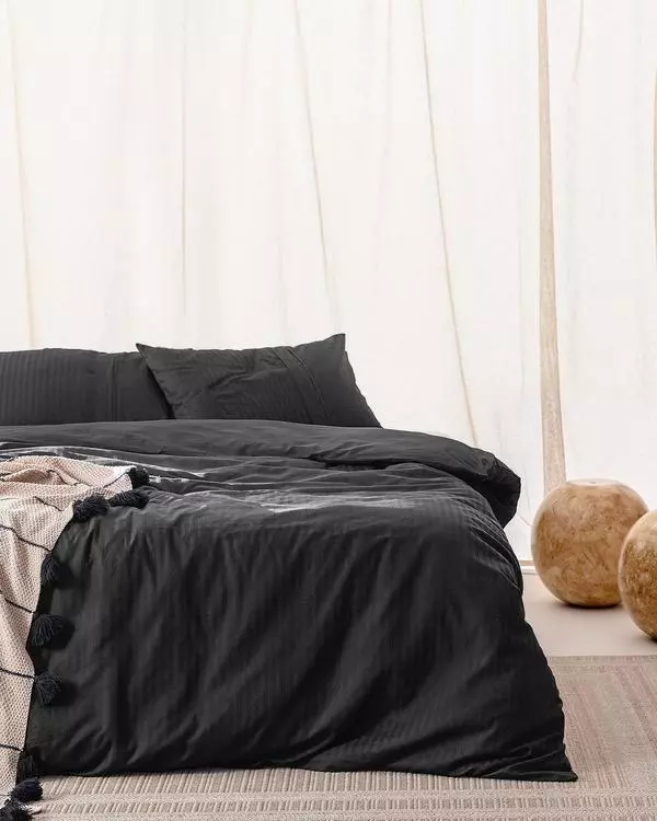 Adrien Duvet Cover Set - Ribbed