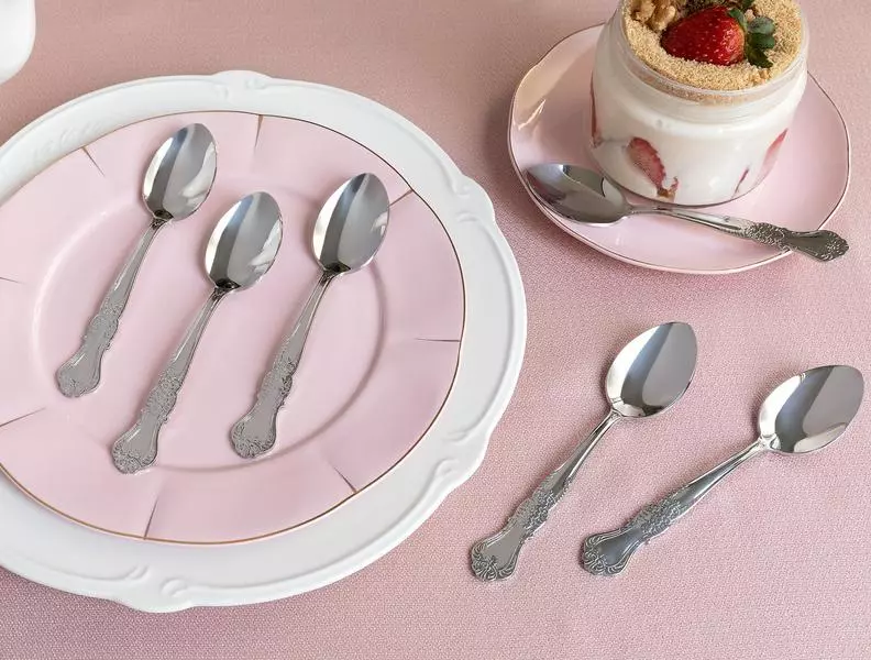 Flora Dessert Spoon 6 Pcs Set