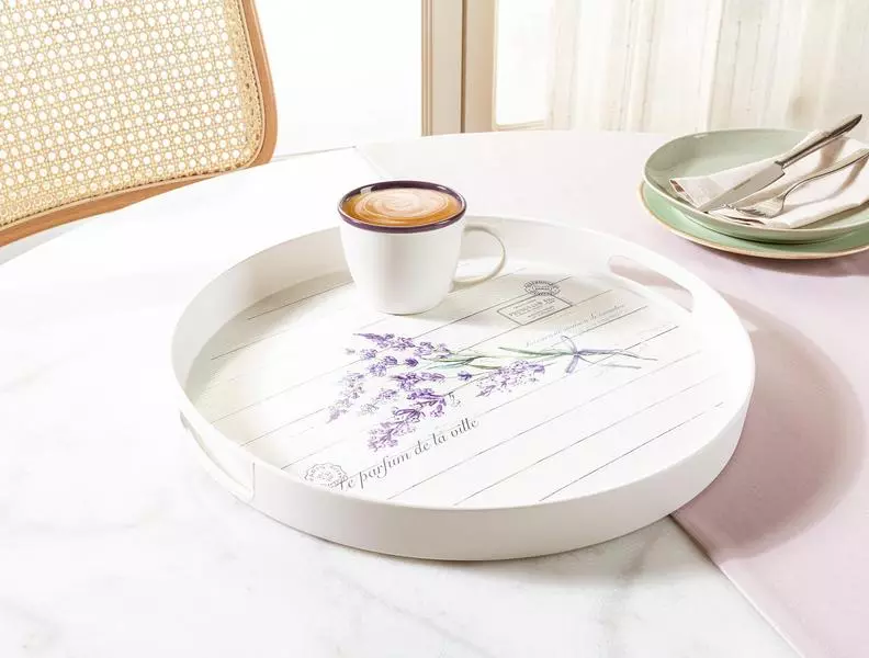 Lavander Round Tray