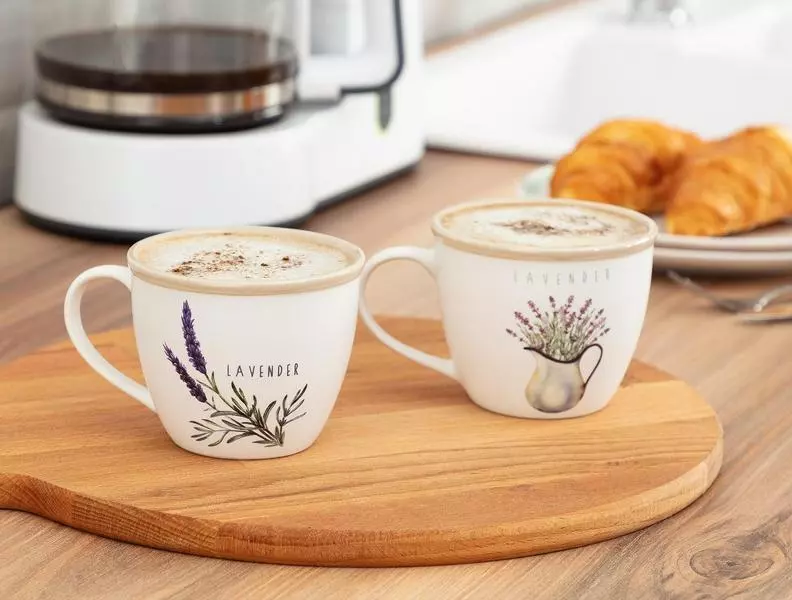 Lavender Plaine 2 PCS Mug Set