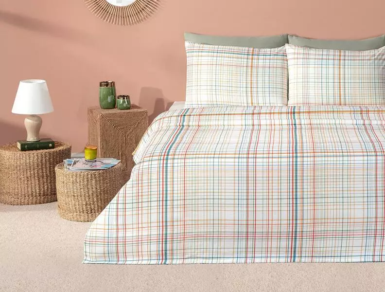 Fauve Patterned Single Size Coverlet Set