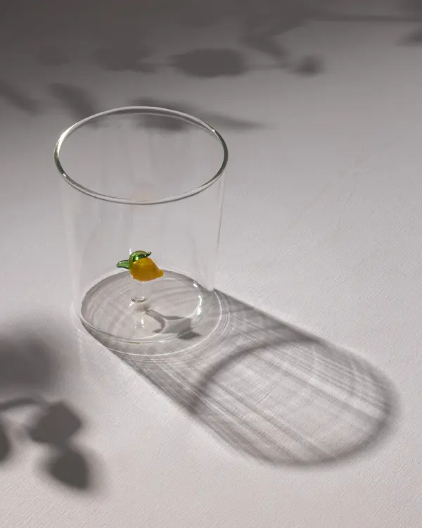 Violet Borosilicate Glass Cup 350Ml
