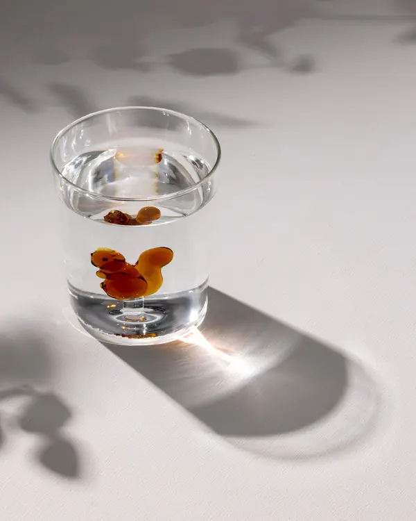 Violet Borosilicate Glass Cup 350Ml