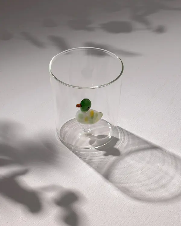 Violet Borosilicate Glass Cup 350Ml