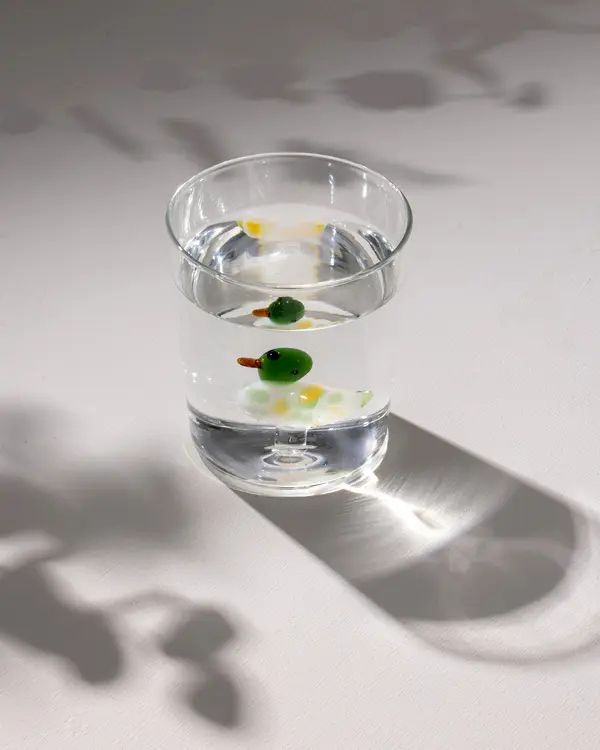 Violet Borosilicate Glass Cup 350Ml