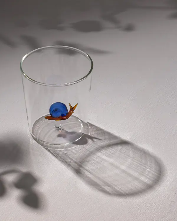 Violet Borosilicate Glass Cup 350Ml