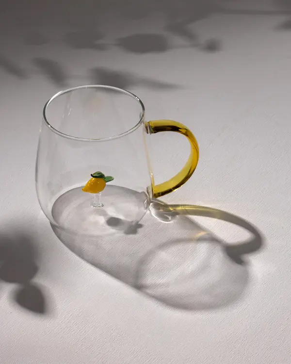 Lucia Borosilicate Glass Mug 400Ml