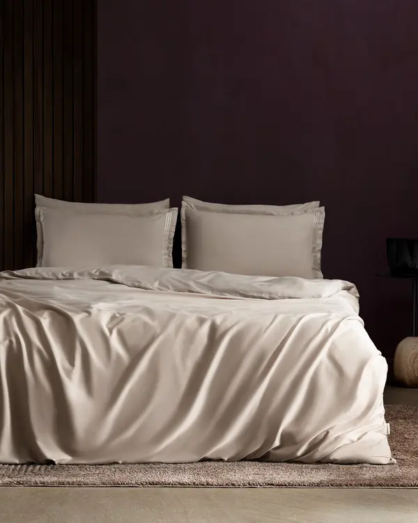 Clarette Double Size Bamboo Satin Duvet Cover Set
