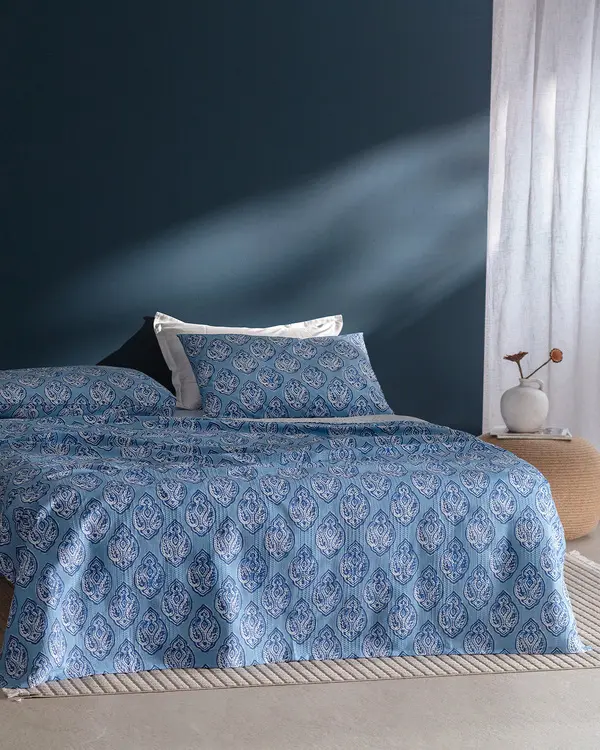 Searlas Ecocell Printed Double Size Pique Set