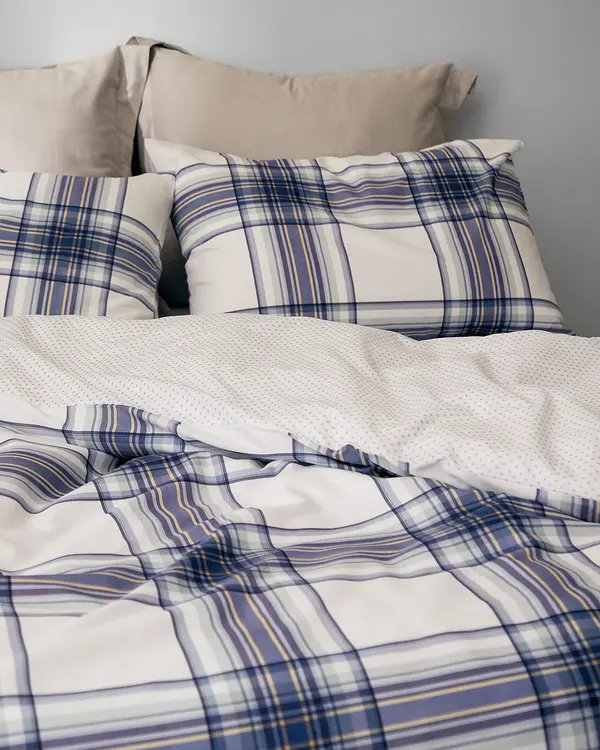 Lacene King Size Duvet Cover Set - Ranforce Patterned