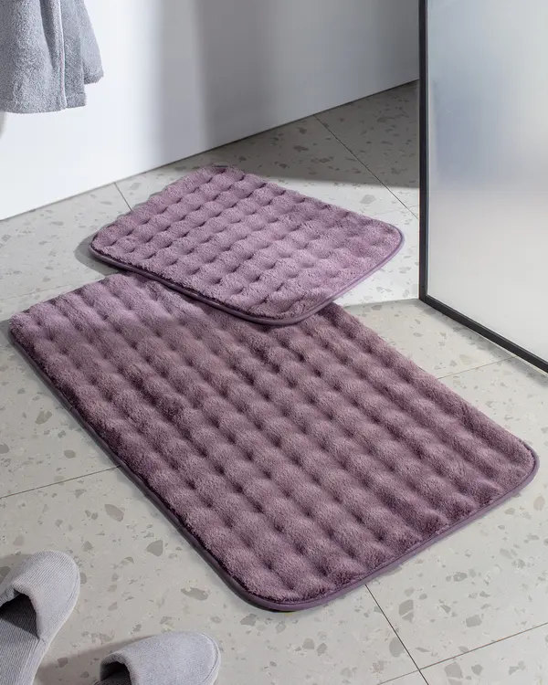 Reflet Bubble 2-Piece Bath Mat
