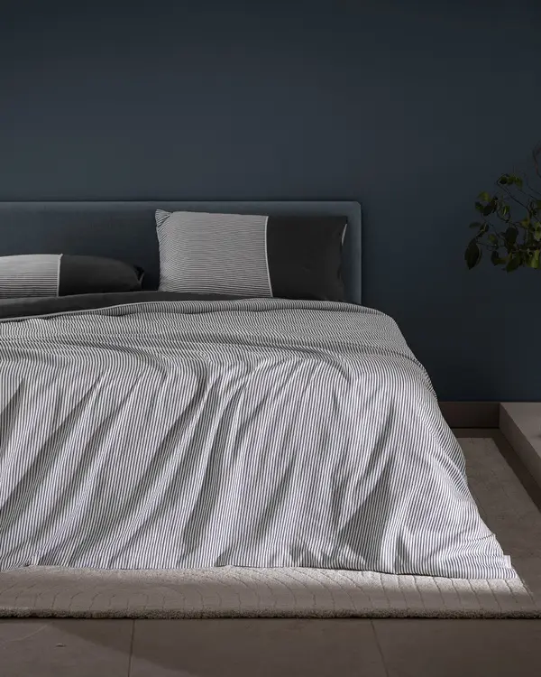 Leal Double Size Printed Satin Duvet Cover Set