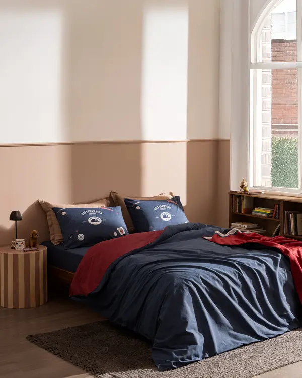 Ruben Double Size Duvet Cover Set - Ranforce Patterned