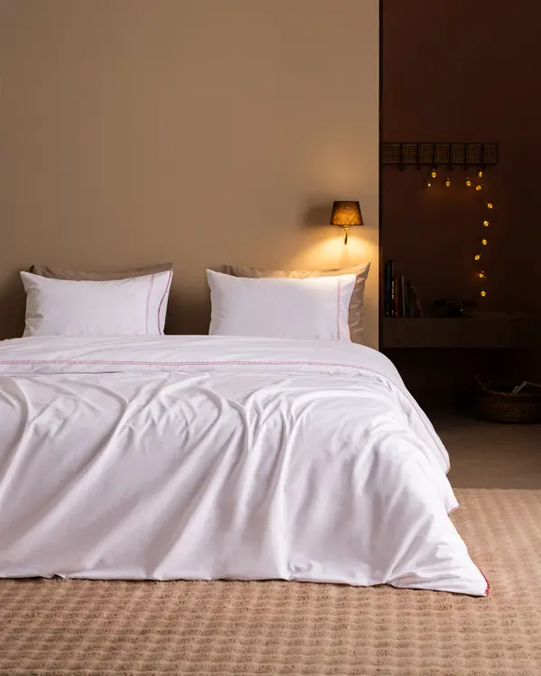 Felipa Double Size Embroidered Duvet Cover Set