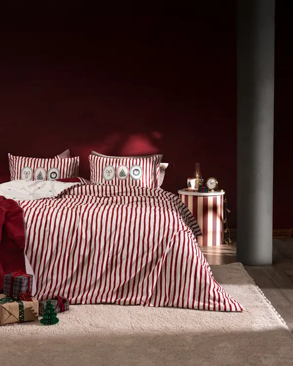Celina King Size Duvet Cover Set - Ranforce Patterned