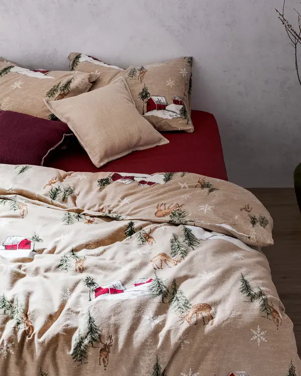 Charlen Super King Flannel Duvet Cover Set