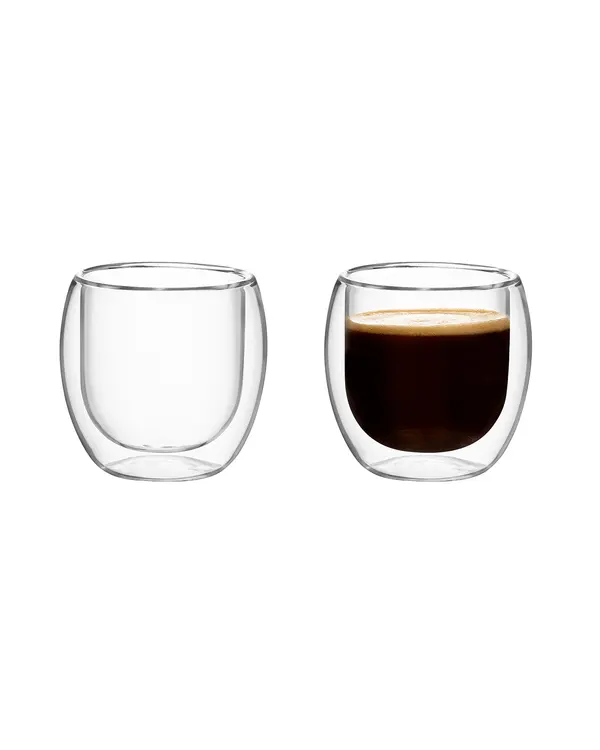 Moulins 2-Piece Double Wall Glass Cup - 100Ml