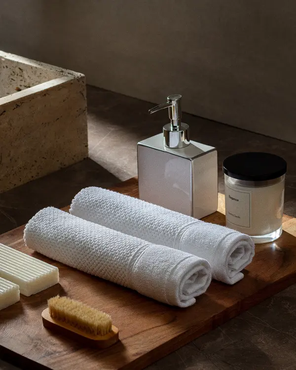 Riz 2 Pack Jacquard Hand Towel