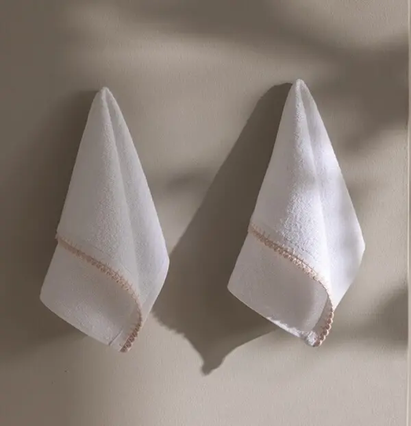 Camille 2-Piece Crochet Hand Towel Set