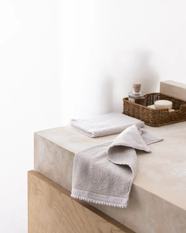 Camille 2-Piece Crochet Hand Towel Set