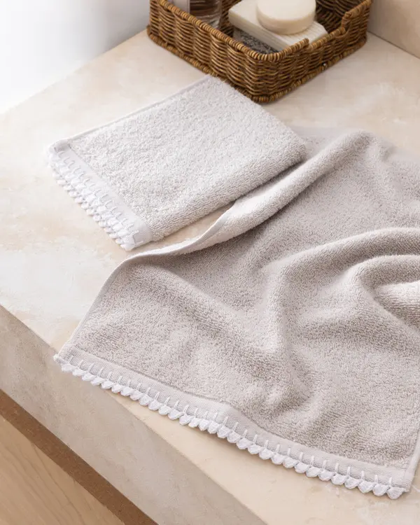Camille 2-Piece Crochet Hand Towel Set