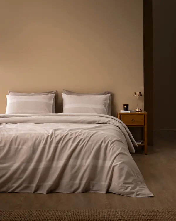 Boswell King Size Duvet Cover Set - Ranforce Patterned